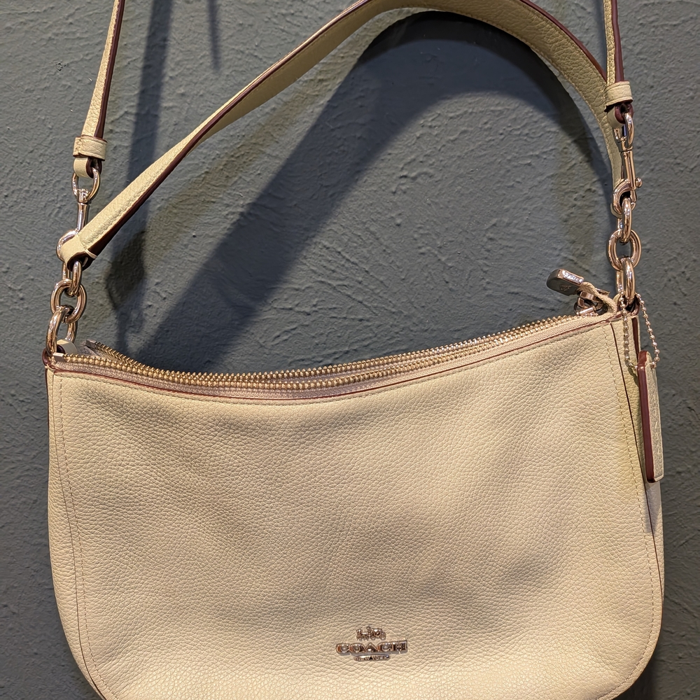 Coach Light Green/Mint Leather Shoulder Bag